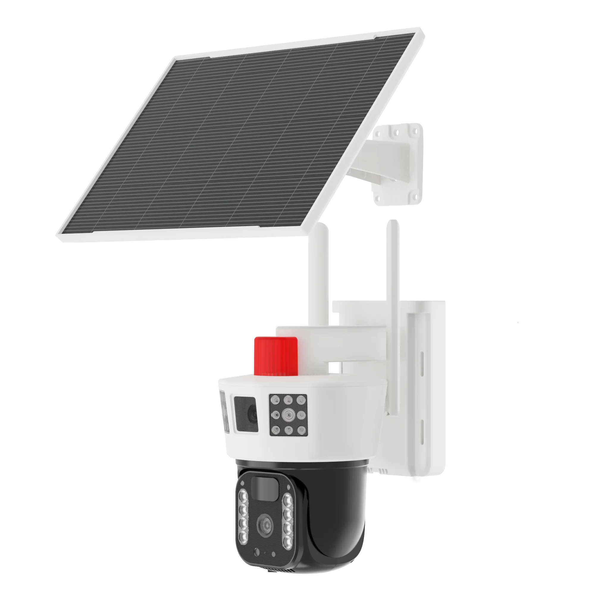 Exhibition IS C V380 APP best solar camera wireless outdoor camera triple lens 4G sim card  4MP solar camera security system