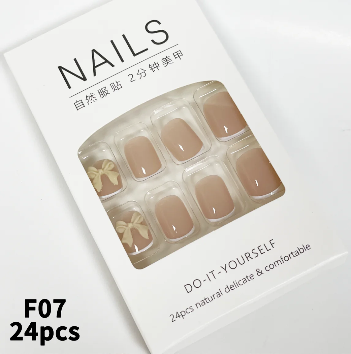 2024 Hot Trend Press On Nails wholesale Reusable Acrylic False Nails Custom Luxury Bling Stones Press On Nails