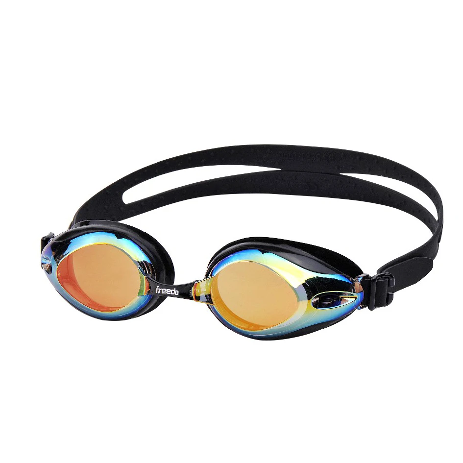 The Newest update mirrored swim goggles glasses with anti uv and anti fog systelm for adult