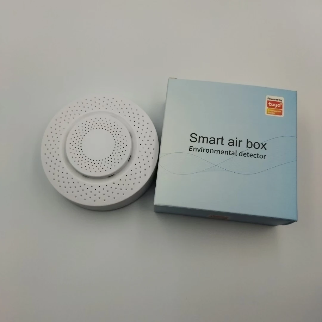 Умная воздушная коробка Tuya 2.4G Wifi датчик температуры и влажности умная Жизнь беспроводной CO2 CH2O формальдегида летучих органических соединений газовой