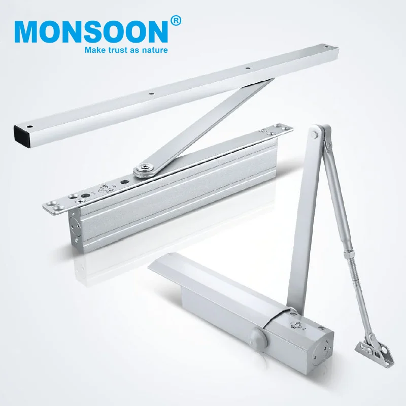 Регулируемые дверные доводчики бесшумные самозакрывающиеся скрытые из алюминиевого сплава гидравлические