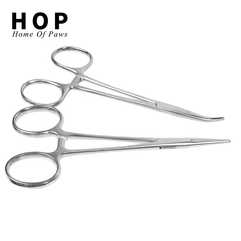 Factory Wholesale Pet Epilation Forceps Clamp Surgical Hemostatic Forceps
