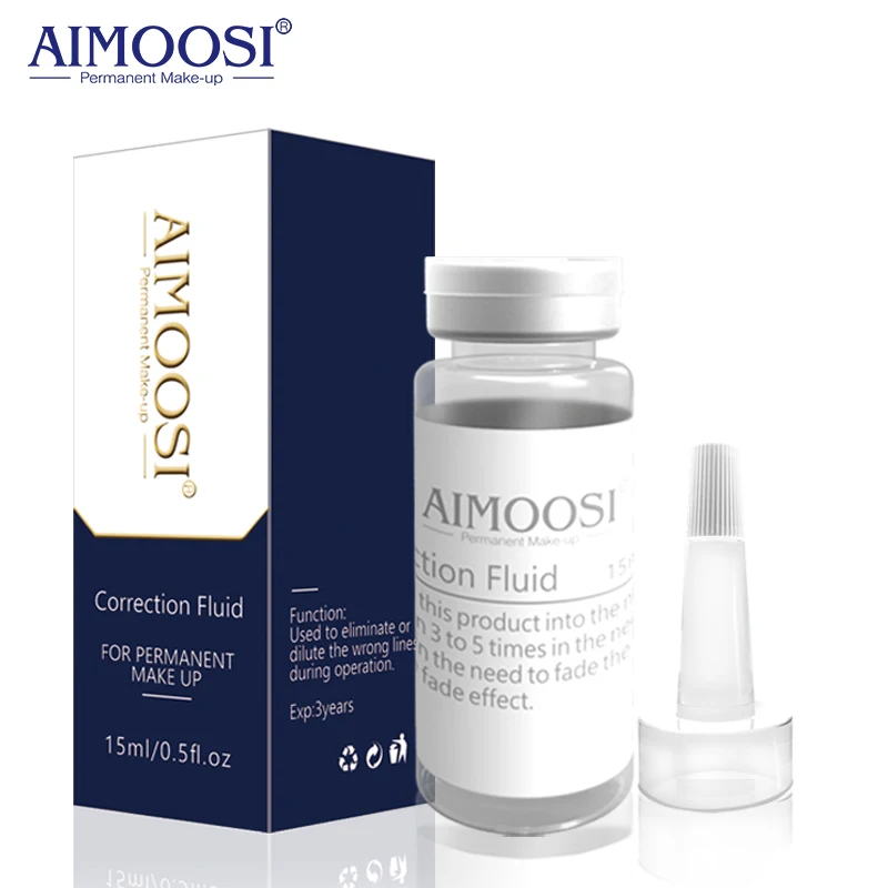 Aimoosi Correction Fluid Tattoo Removal Tattoo Eyebrow Eyeliner Lips for Permanent Makeup Remove Tattoo