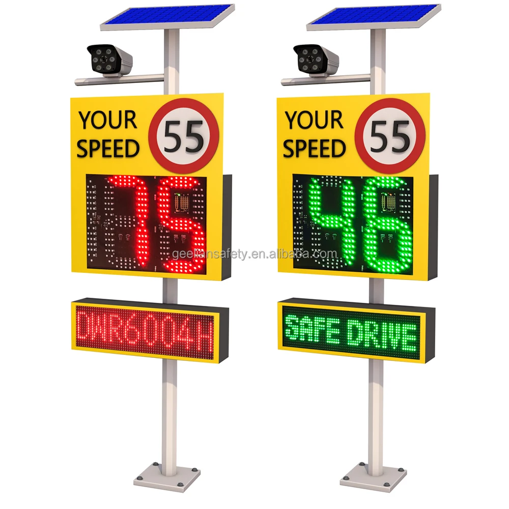 Doppler radar Speed Sensor Led Display Cabinets