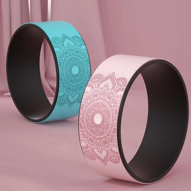 Miska Wheel Strong Premium Back Roller and Stretcher with Thick Cushion Yoga Wheel