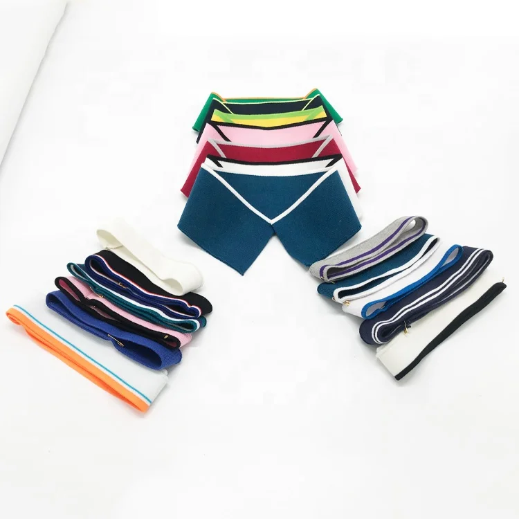 
Polyester 1*1 Thin 16 Needle Plain knit rib Collar and Cuffs For Clothes Uniforms T-shirt Polo Shirt 