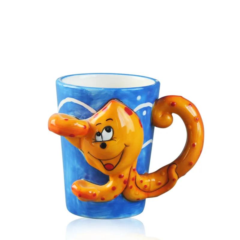 Cute Animal Ceramic Mug Wholesale Custom Octopus Mugs