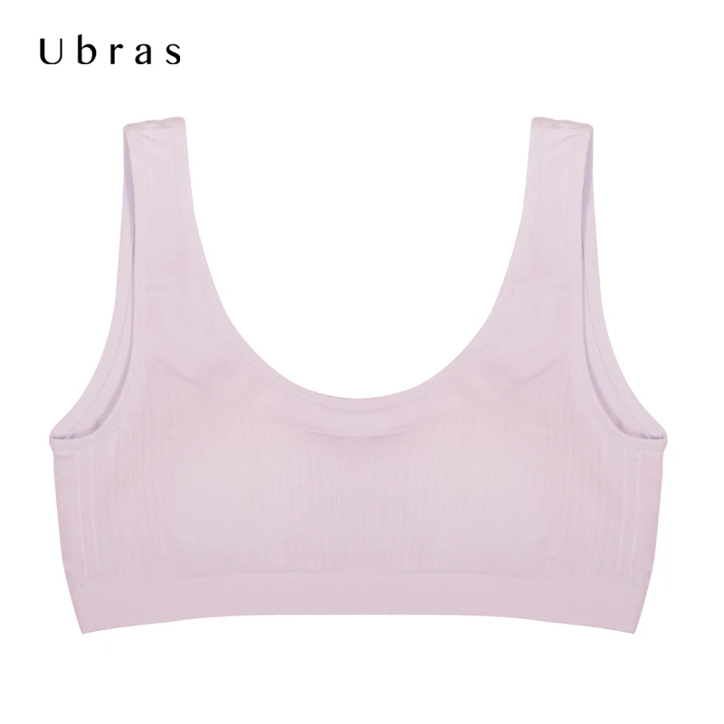 Ubras UG114079 1 шт. QC новый комплект модного нижнего белья Мягкий бесшовное нижнее белье бюстгальтеры для подростков