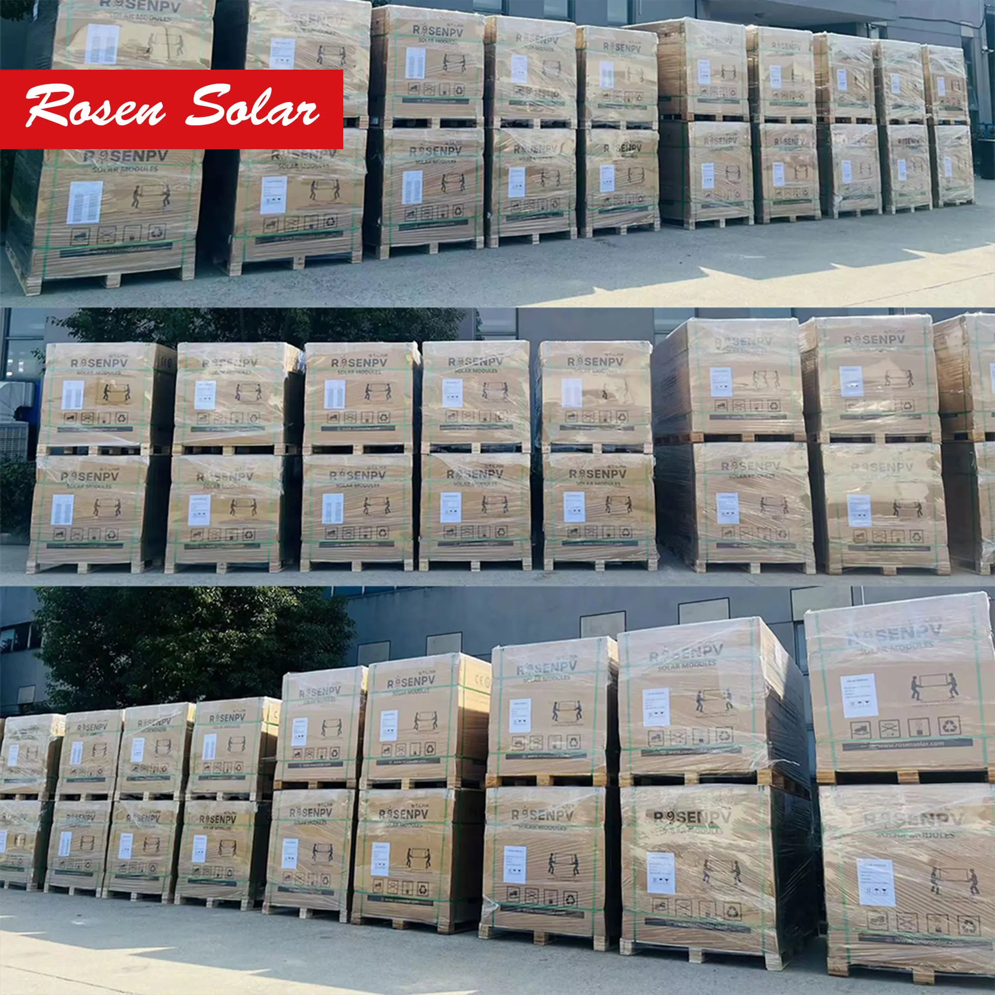 Rosen Solar 600W N-type TOPCon Solar Panels 600W 610W Monocrystalline PV Module Bifacial Solar Panel Panel