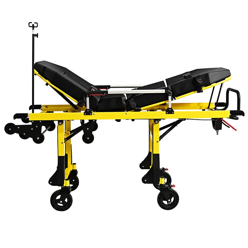 Portable Medical Emergency Stretcher Rescue Bed Manual Soft Metal Design Hospital Furniture  Chair