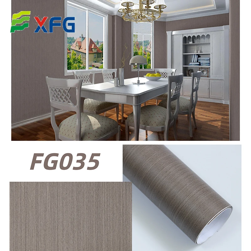 BSCI Pvc Stretch Ceiling Fresh-keeping Melamine Paper Pvc Foil Decorative Films Roll for Door/furniture/cabnet/school/hotel