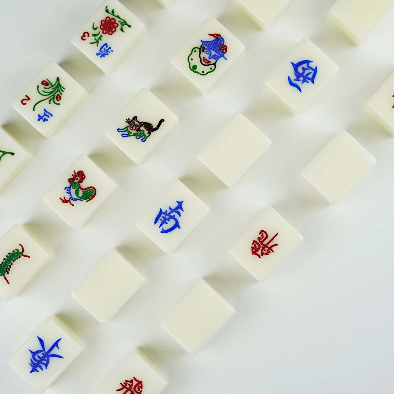 high quality Malaysia Style 3 Classic three people Mahjong set acrylic mahjong 88 Tiles MA Mahjiong big size for Entertainment