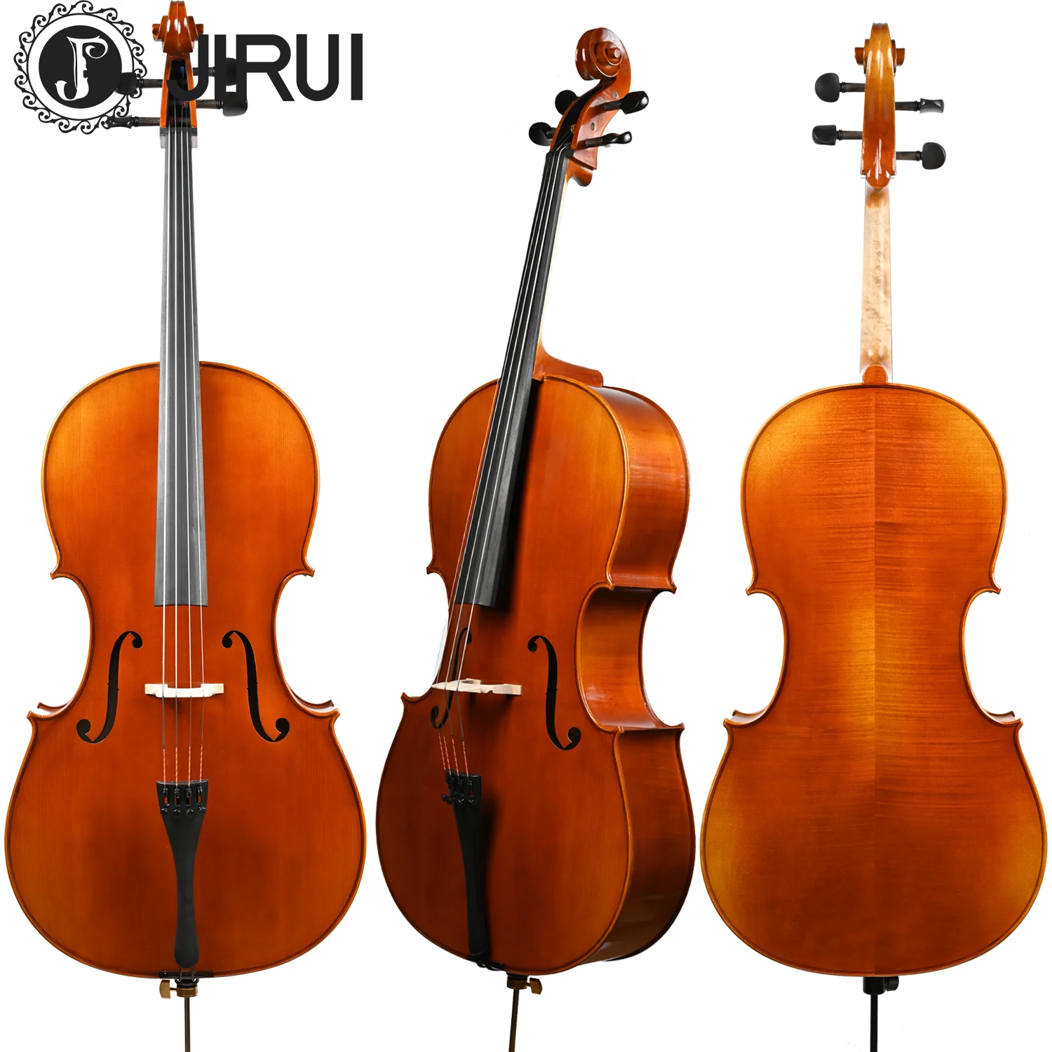 Top Selling Professional Cello4/4 1/8 Cello Handmade High Quality Violins with Advanced Spruce Wood Carbon Fiber Brazil Wood Bow