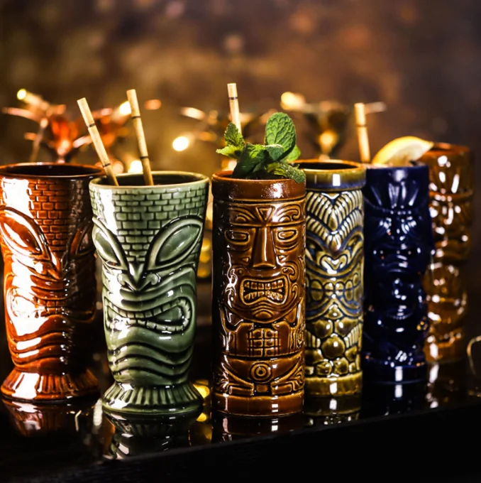 Hot Sale Bar High Quality Cocktail Cup Glass Cup Bar Hawaii Tiki Ceramic Mug