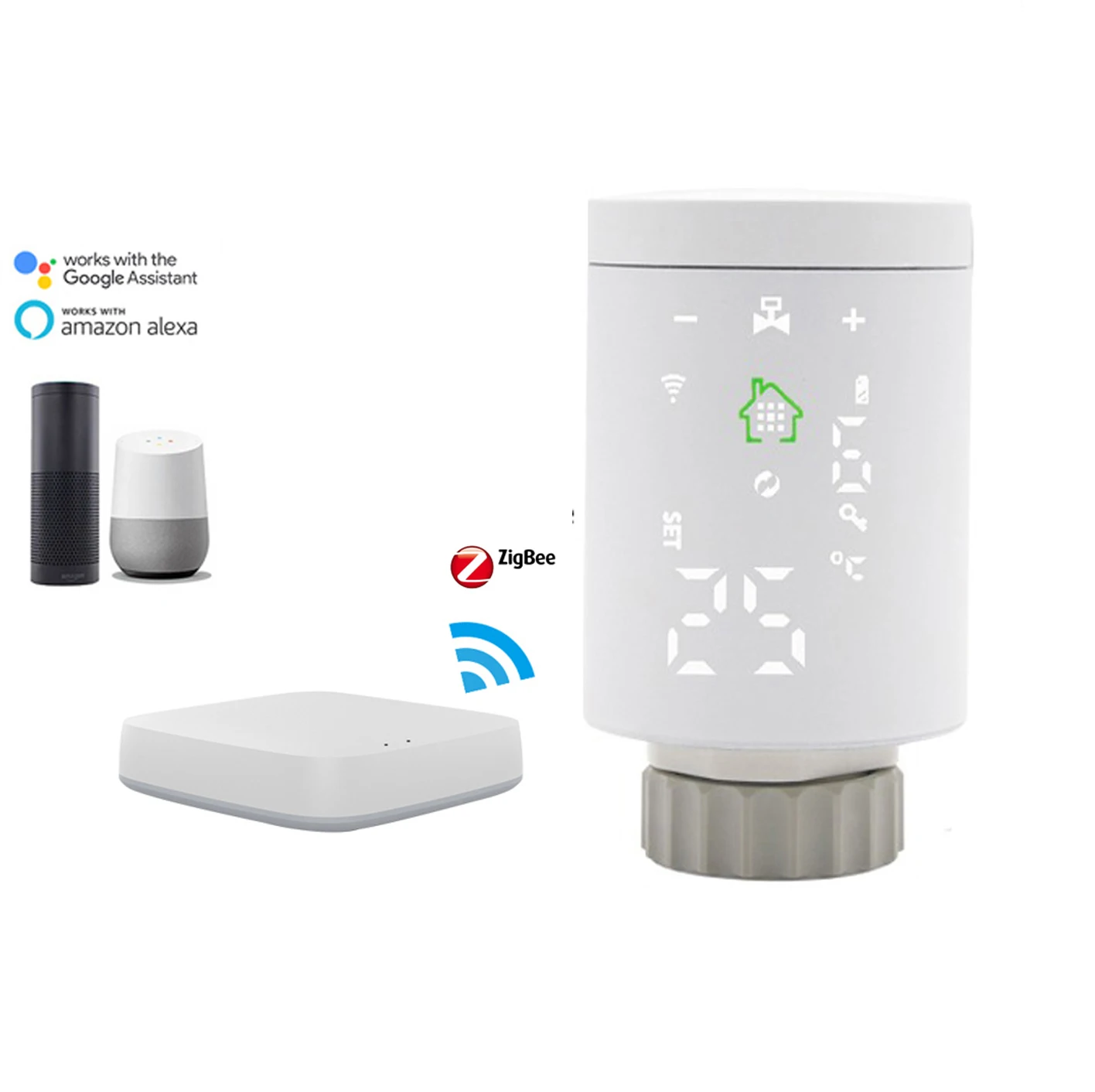 Smart Home Zigbee wifi thermostatic radiator valve thermostat