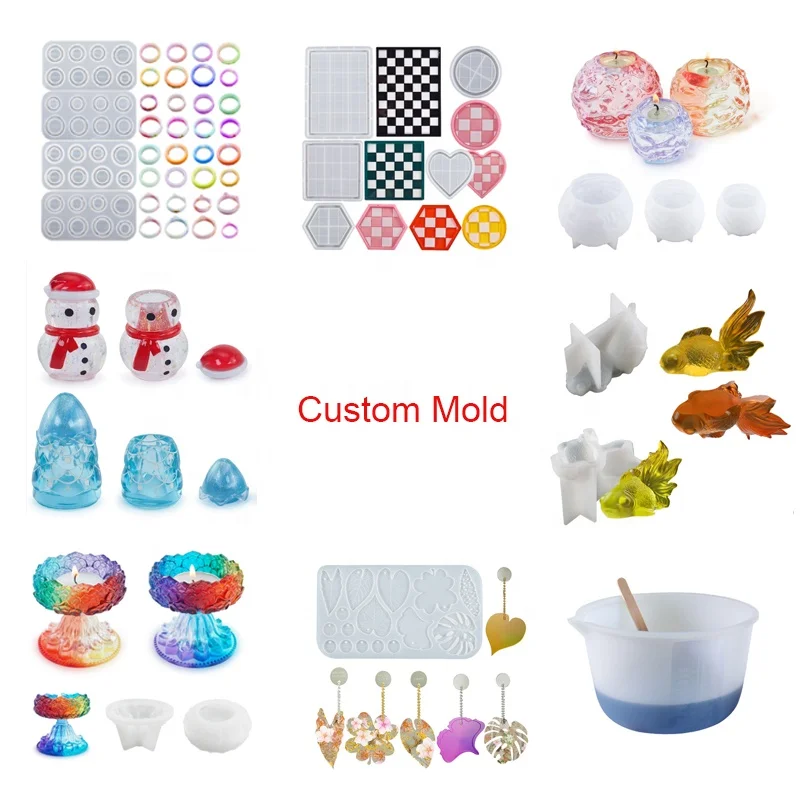 Заводская Профессиональная Изготовленная на заказ силиконовая смола Мыло Свеча форма