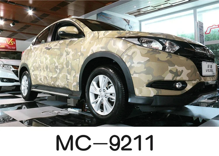 SHANLEY Forest Camouflage film Auto packaging vinyl waterproof self-adhesive PVC desert camouflage car sticker