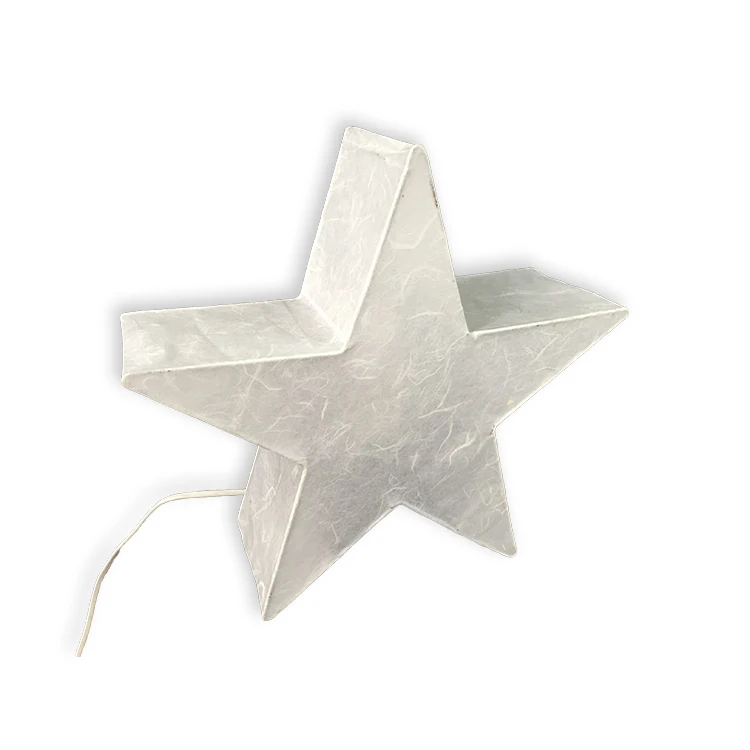 
Home Goods New Design Foldable Packing Satr Lampshade Component Paper Table Lamps 