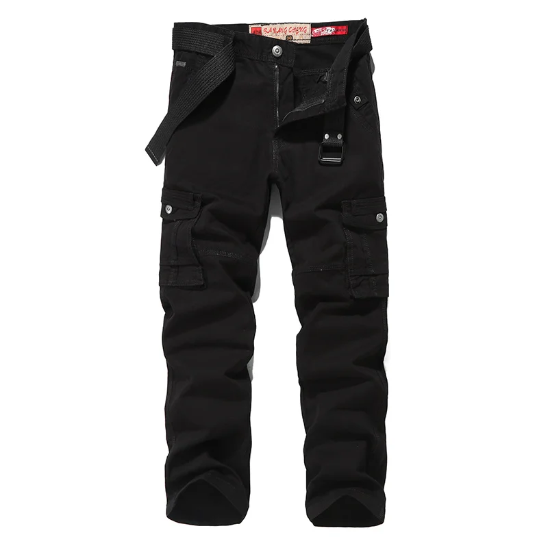 2023 Multi-pocket Cargo Pants Men Harajuku Hip Hop Streetwear Joggers Man Elastic Waist Sweatpants Tech Wear Design For USA