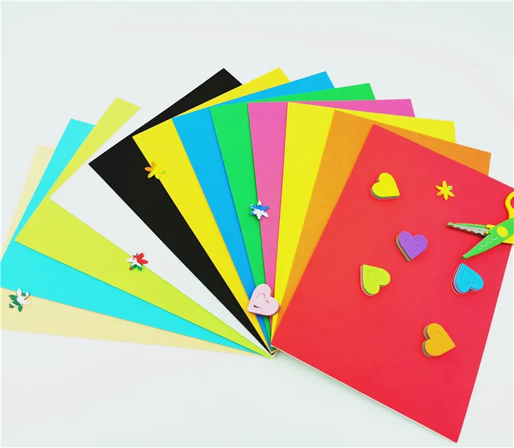 Super Quality Color EVA Foam Board for Sale in A4 50x70 60x90cm Size Different Thickness with Self Adhesive Backside