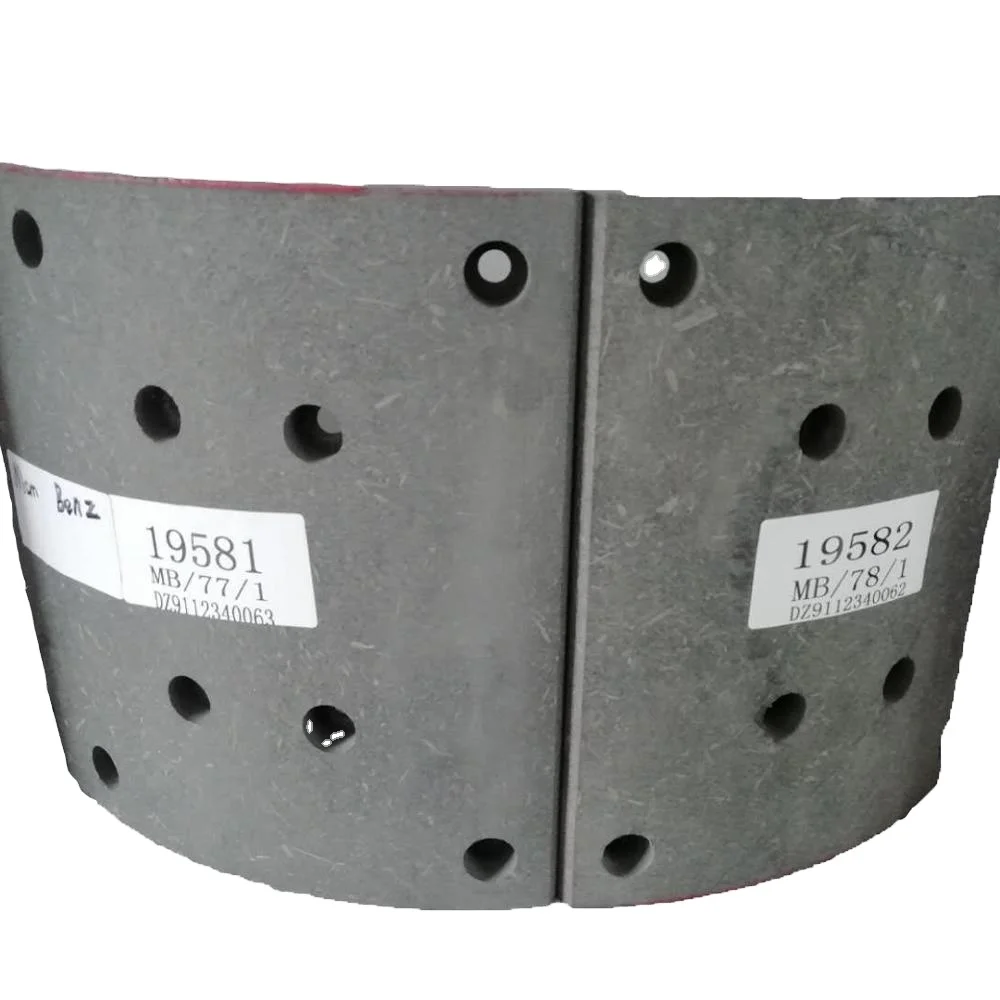 
Hot sale heavy duty truck auto part wva19581/19582 brake shoes brake lining 