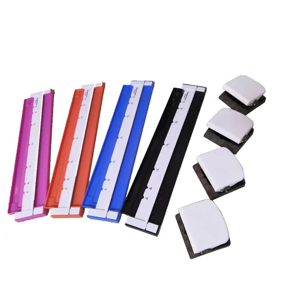 Office Stationery Multi-hole Paper Punch Carol Gauge Paper Hole Puncher Set for Crafting Book Binding