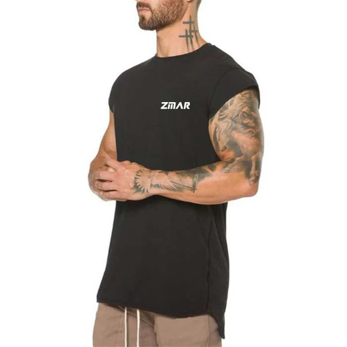 Gym Fitness Running Workout Plain Racerback Tank top for Men