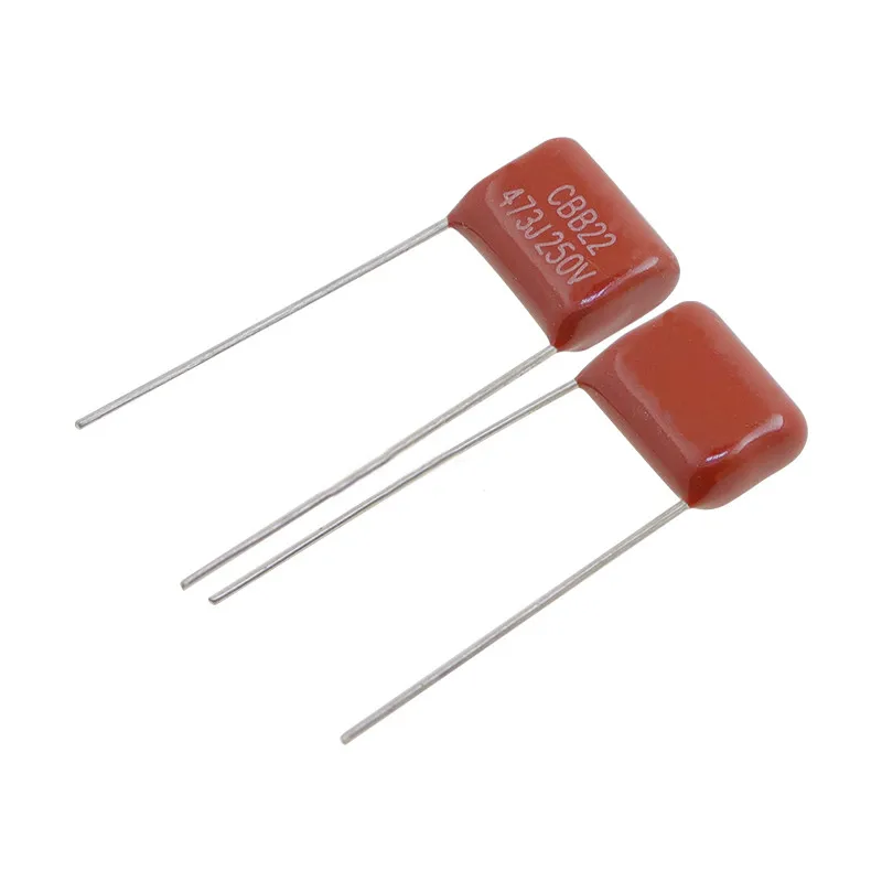 CBB22 capacitor 250V473K 10MM pitch polypropylene film capacitor