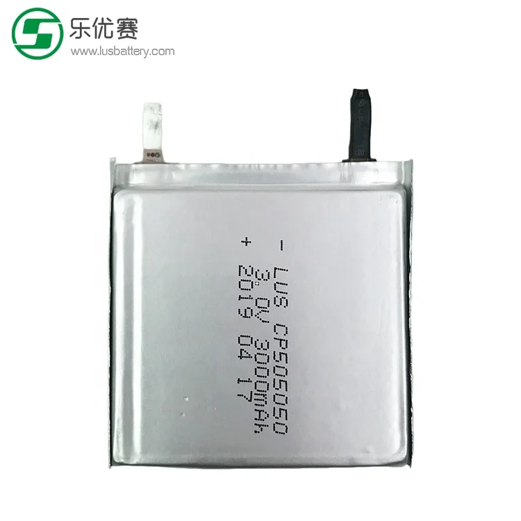 Non rechargeable lipo battery 505050 Customized ultra thin cell 3V 3000mAh CP505050 For  sensor device