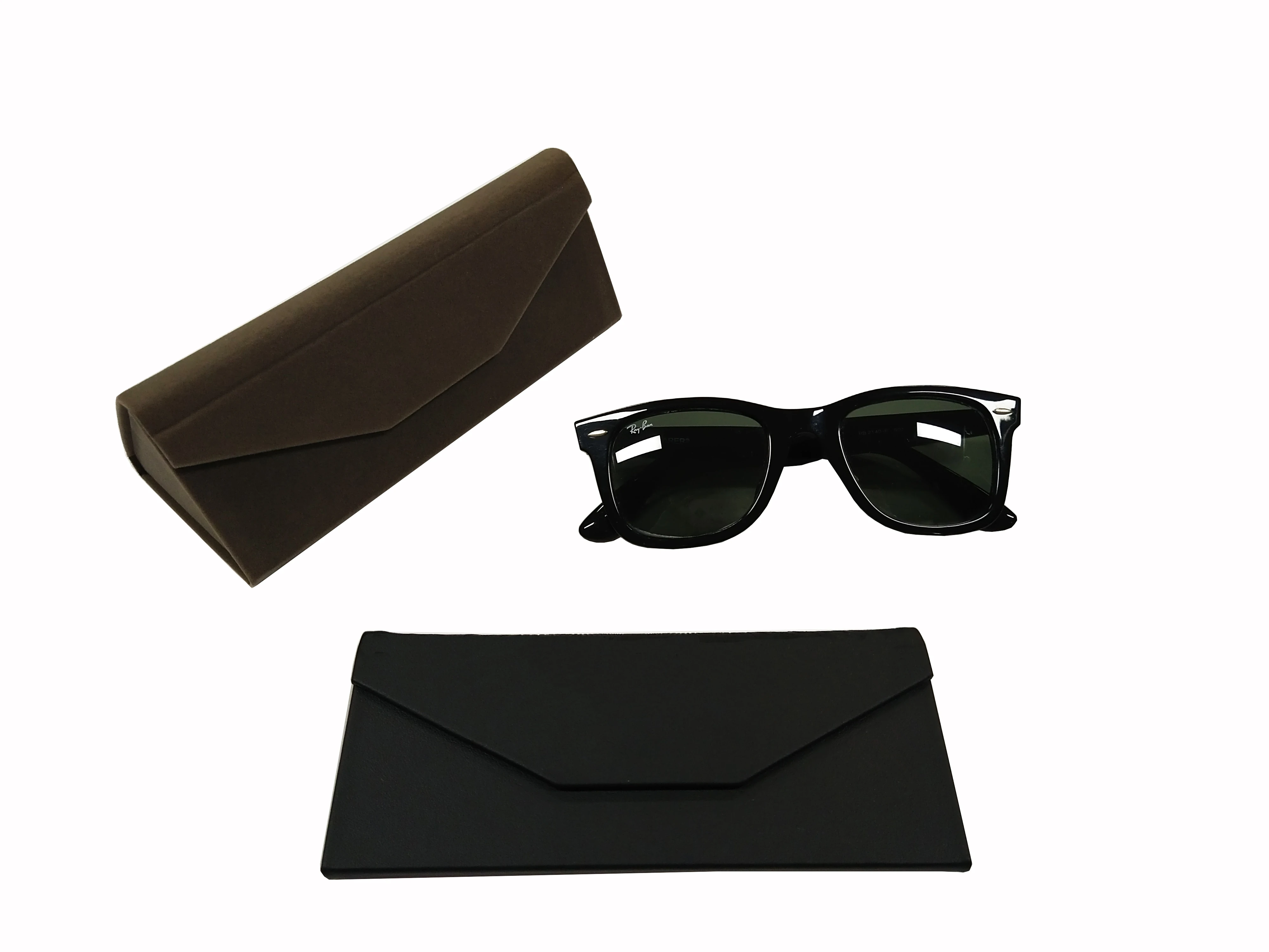 Handmade Fashion Custom Logo Foldable PU glasses box sunglasses case