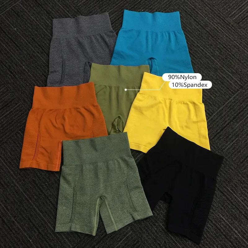 Wholesale High Waist Seamless Gym Pants Workout Booty Alphalete Yoga Leggings For Women Fitness Biker Shorts