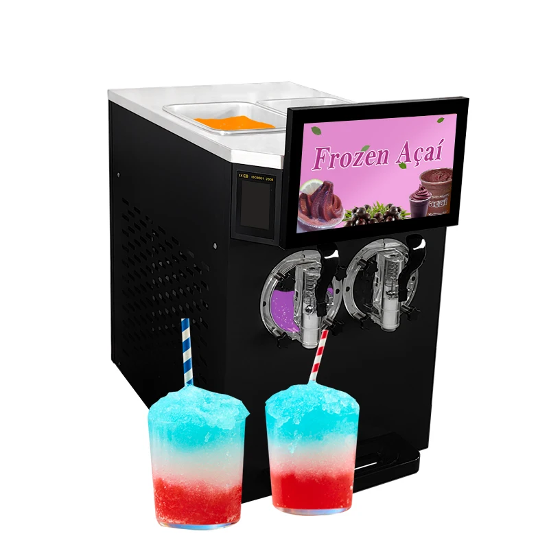 Factory direct sale food and beverage equipment 2 cans frozen drinks Margarita machine for sale