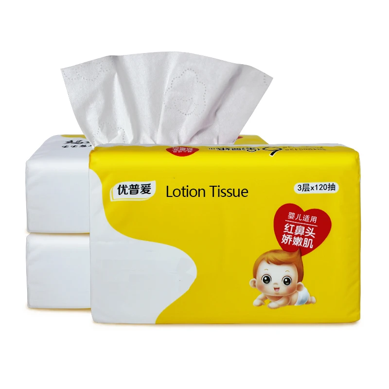 Natural Honey Puffs Quality Lotion Facial Tissue Leather Beby Get Free Samples Soft Dry Wood Pulp Wet Cleaning Wipes