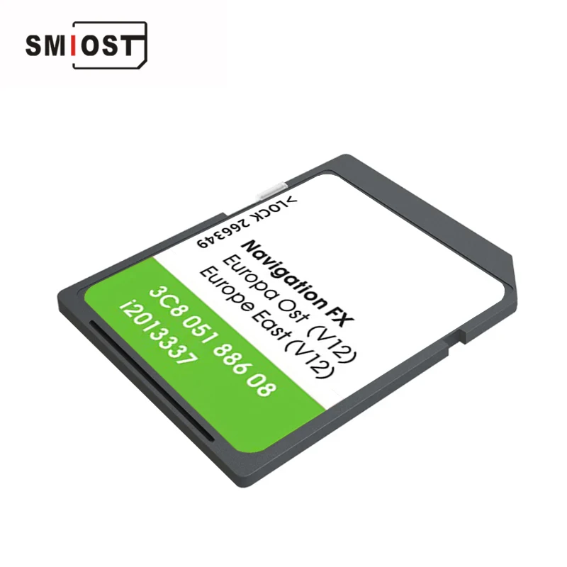 SMIOST GPS Navigation for Car Map CID Software SD Nav Card Sat for VW FX OST V12 Europe Scirocco Golf