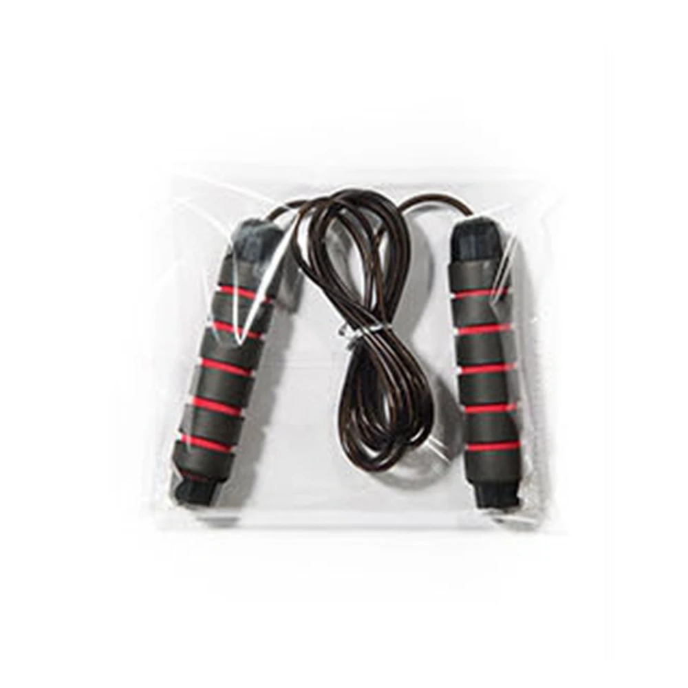 Bearing Speed Heavy  Foam Handles Steel Wire Jump Rope For Speed Aerobic Exercise