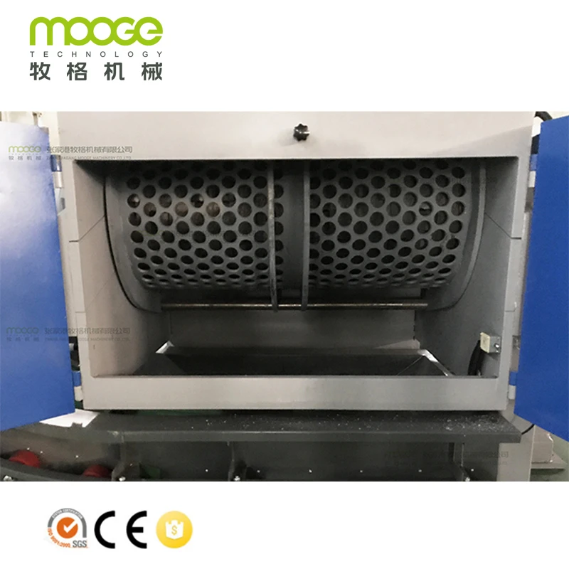 Plastic fiber shredder crushing machine
