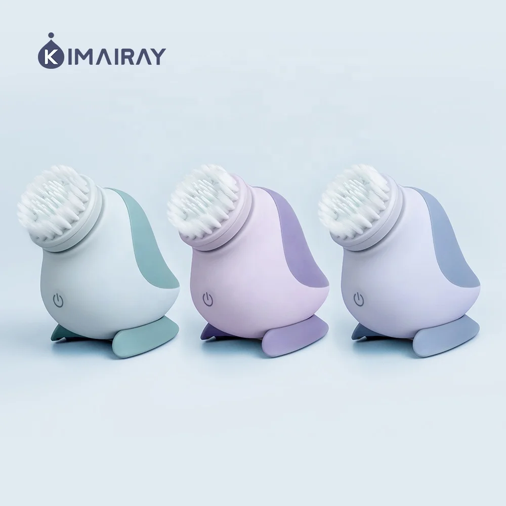Factory Wholesale Face Cleaning Brush Facial Exfoliator Electric Spin Scrubber Replaceable Facial Wash Brush Heads