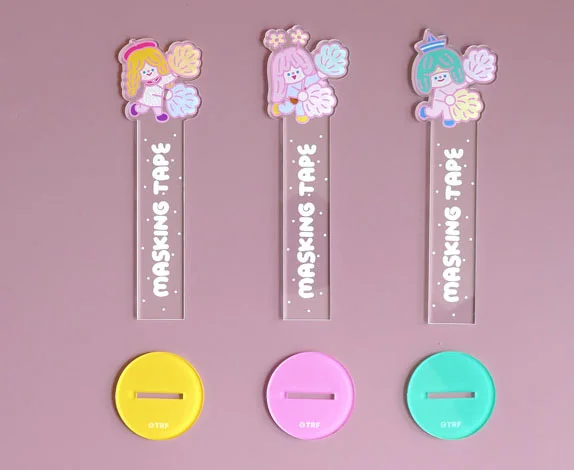 
Custom Acrylic Printed Anime Clear Washi tape /Masking Tape Acrylic Stand 