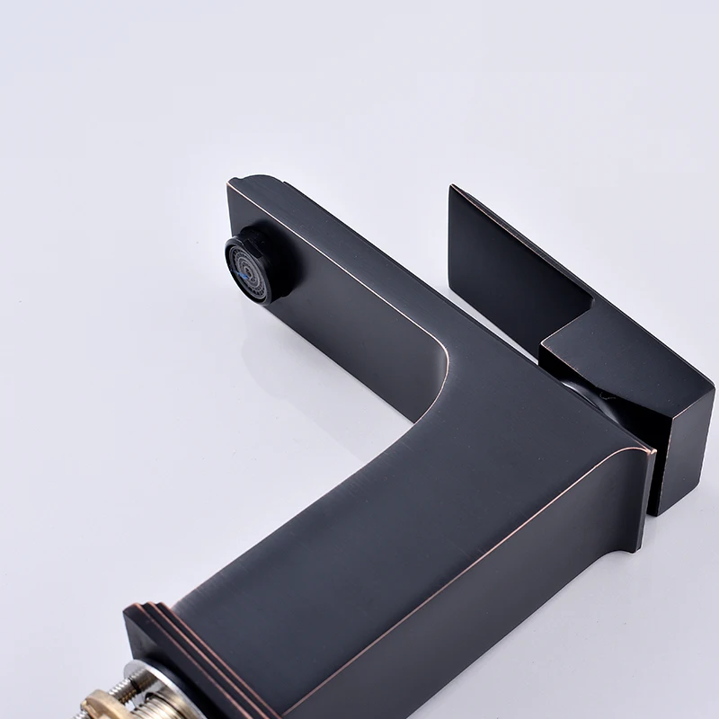 New Square Bathroom Faucet brass Basin Mixer Bathroom Sink Basin Mixer Tap black faucet bathroom mixer