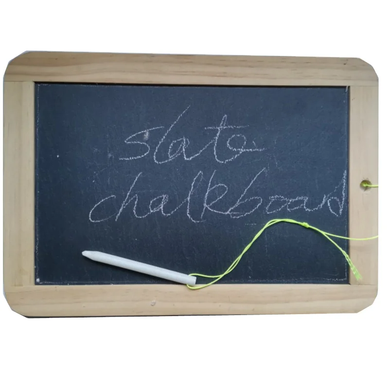 Black natural slate chalk boards