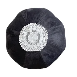 French lace decorative Mediation Pillow with core fabric home bedroom backrest living room sofa cushion tatami Yoga Pillow