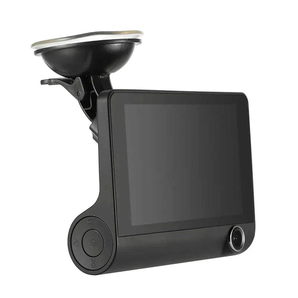 Best High Quality 4 inch 3 Lens Car DVR Triple Lens Car Camera HD 1080P Dash Cam 170 Degree Wide Angle Car Black Box