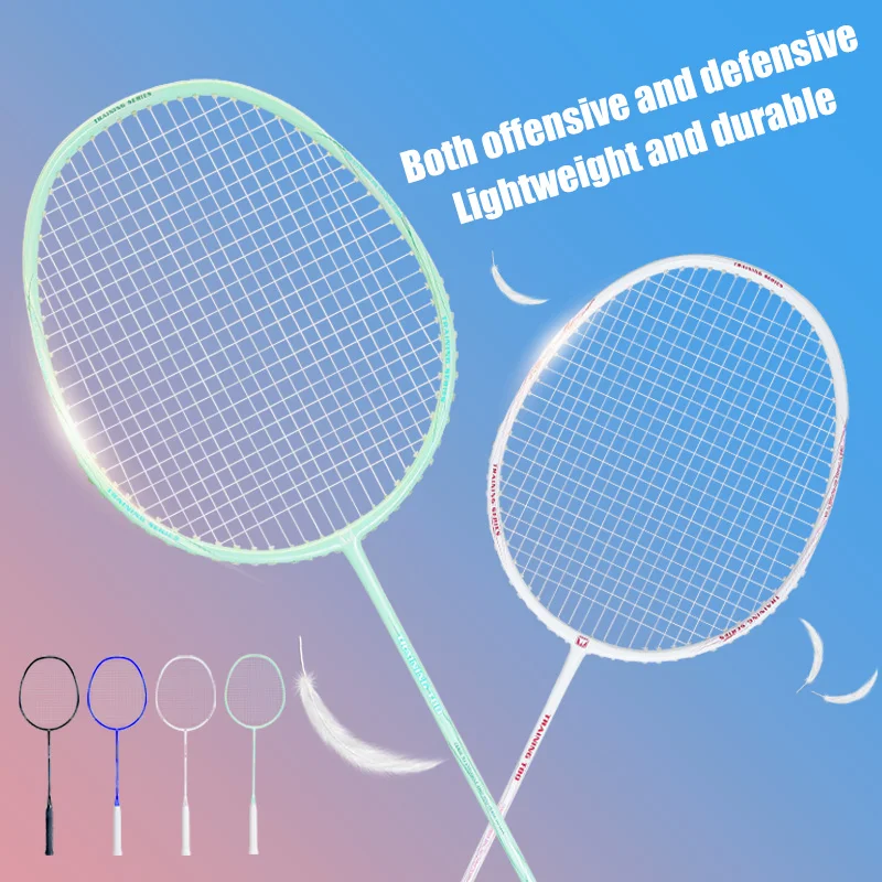 Пользовательские полный углеродного волокна бадминтон ракетки графит