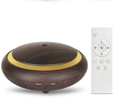 
Soicare UFO shape pear wood 7 color LED lights electrical aroma diffuser essential oil aroma diffusers 