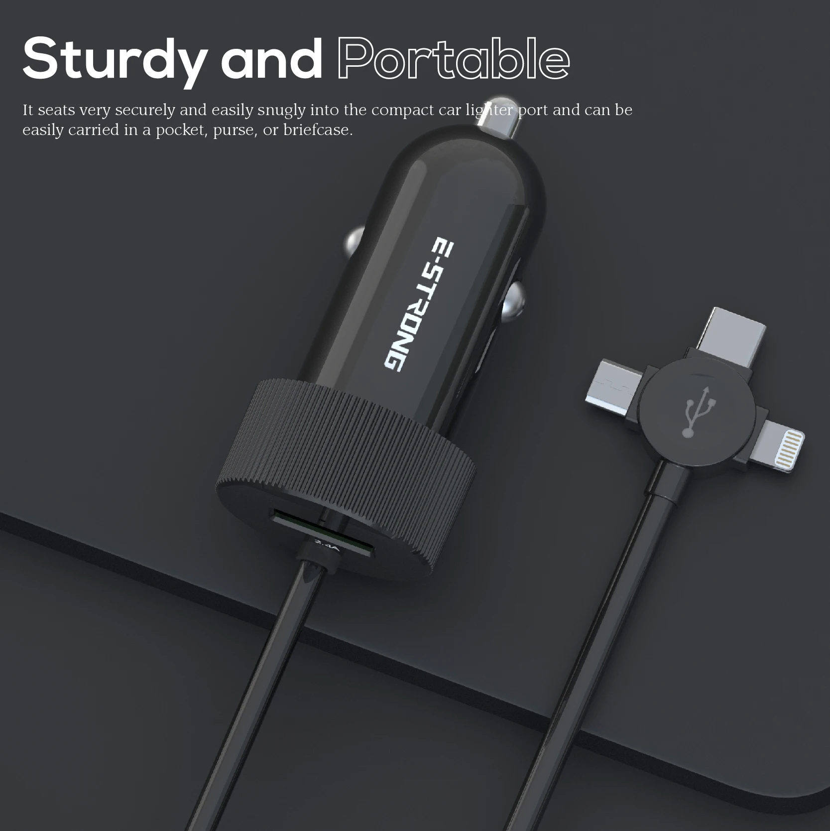 3.1A 2.4A Car Charger Dual USB Socket 12V USB Charging Port for Iphone Mobile Phone