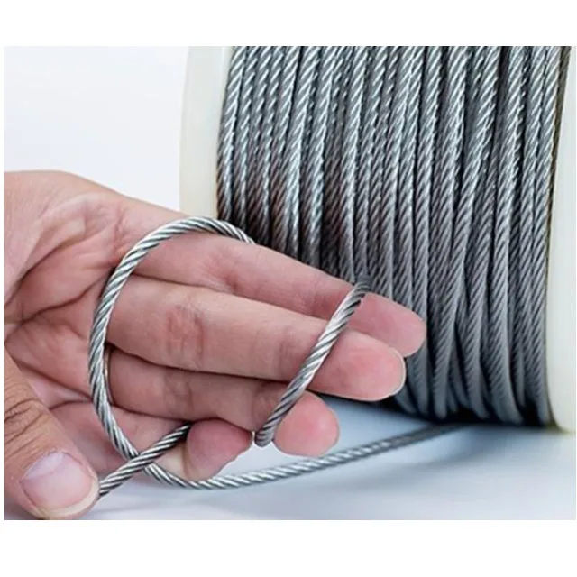 Agriculture Fence 7x7 7x19 1x12 Stainless Steel ss 316 304 Wire Rope Steel Cable Railing Balustrade Rope