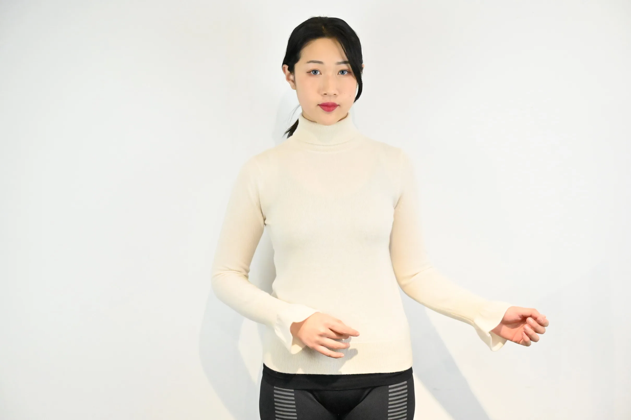 
Girls Basic Turtleneck High Neck Bodycon Sweaters Knitted 100% Cashmere Pure Fall Winter Custom Logo Pullover Women Sweater 