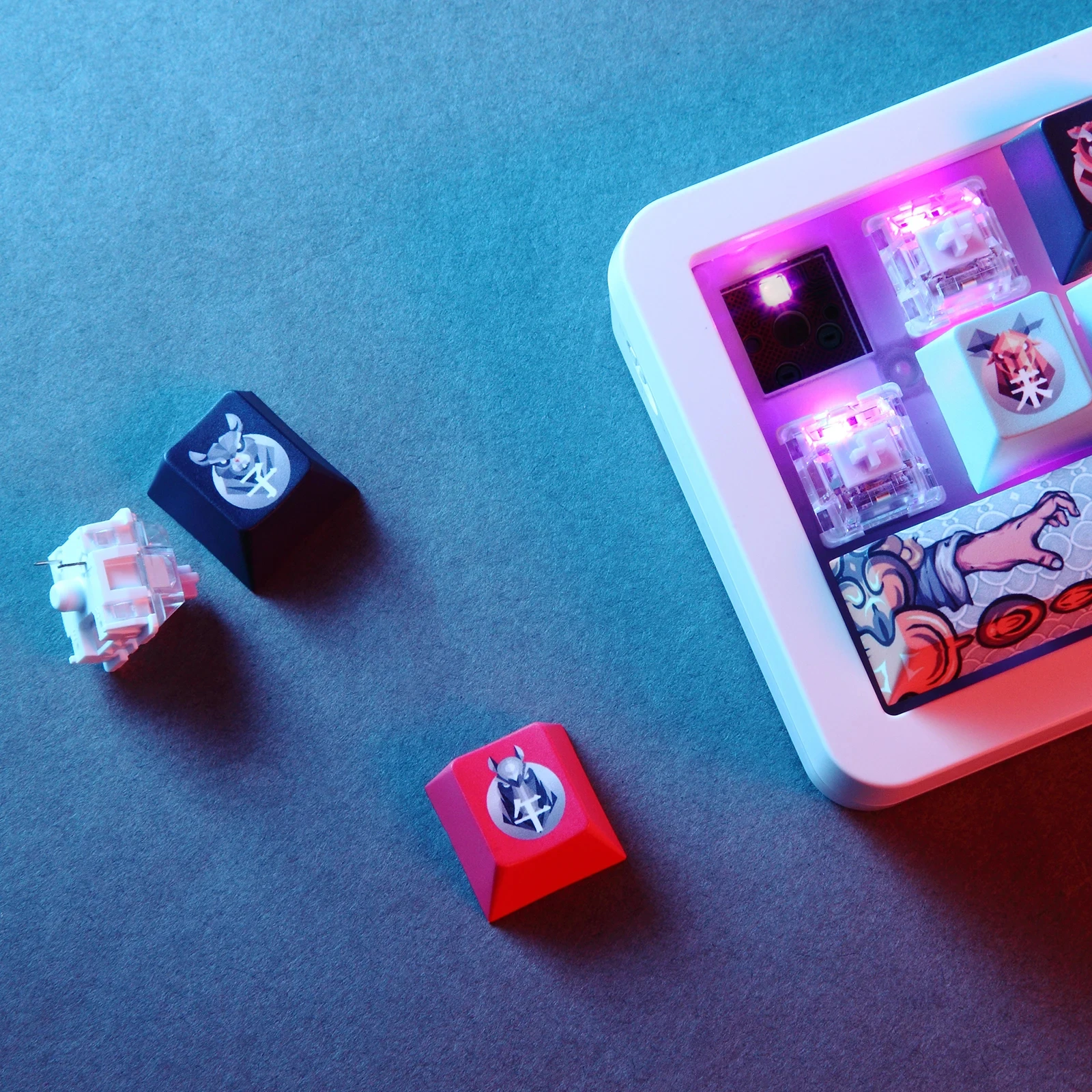 Darmoshark Mototech New SK16 Numeric Keypad Wireless Mechanical Keyboard Original Design 16 Keys Hot Swap Huano Switch