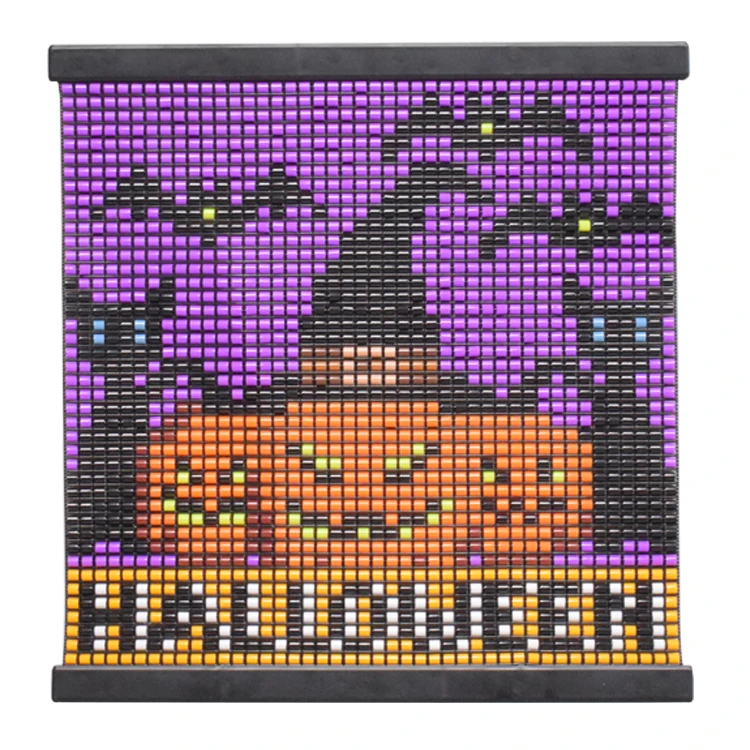 New design halloween topics kids diy mesh canvas wall painting perler beads without ironing fusion 5mm fuse beads