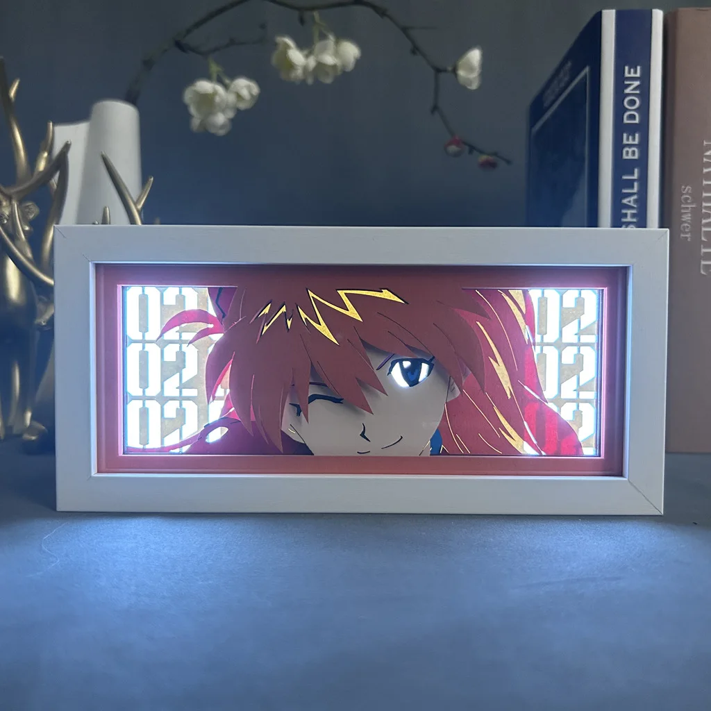 Anime Paper Sculpture Lamp Second Dimension Night Light Desktop Ornaments Bedroom Lamp x Hunter Peripheral Figure